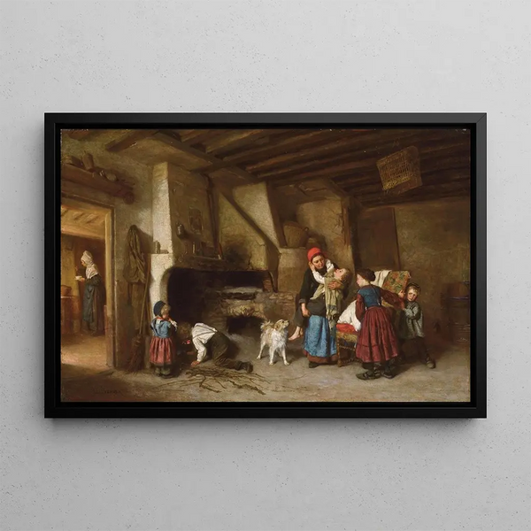 Sunset Time - Théophile Duverger — framed artwork on a wall