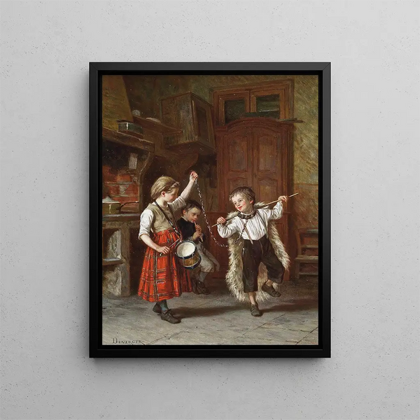 Dancing Bears - Théophile Duverger — framed artwork on a wall