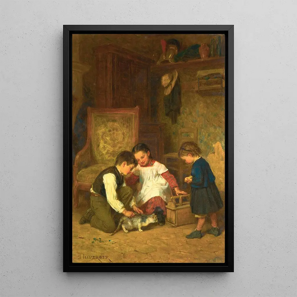 The Cat - Théophile Duverger — framed artwork on a wall