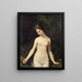 Young naked woman - Théophile Gautier — framed artwork on a wall