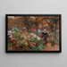 The flower picking in Brittany - Théophile Louis Deyrolle — framed artwork on a wall