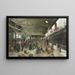 L'Embarquement de la Normandie au Havre - Théophile Poilpot — framed artwork on a wall