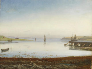 Boats in a Fjord - Thorald Læsøe — artwork view