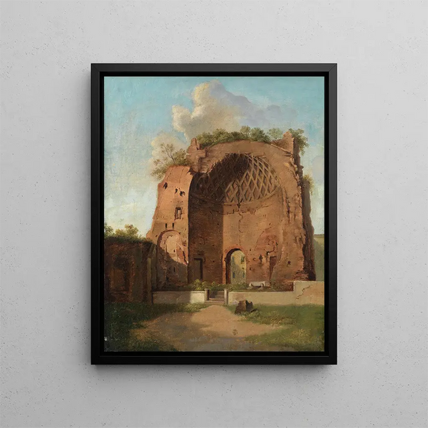 The Temple of Venus and Rome The Roman Forum Rome - Thorald Læsøe — framed artwork on a wall