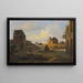 View towards the Roman Forum from the Colosseum - Thorald Læsøe — framed artwork on a wall