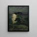 Pin sur la côte au clair de lune - Thorolf Holmboe — framed artwork on a wall