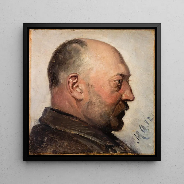 Thorvald Bindesbøll - Michael Ancher — framed artwork on a wall