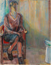 a seated woman in an interior - Thorvald Erichsen — artwork view