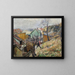 View of a Village - Thorvald Hagbart Torgersen — framed artwork on a wall