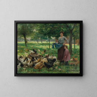 Under the Trees - Thérèse Marthe Françoise Cotard-Dupré — framed artwork on a wall