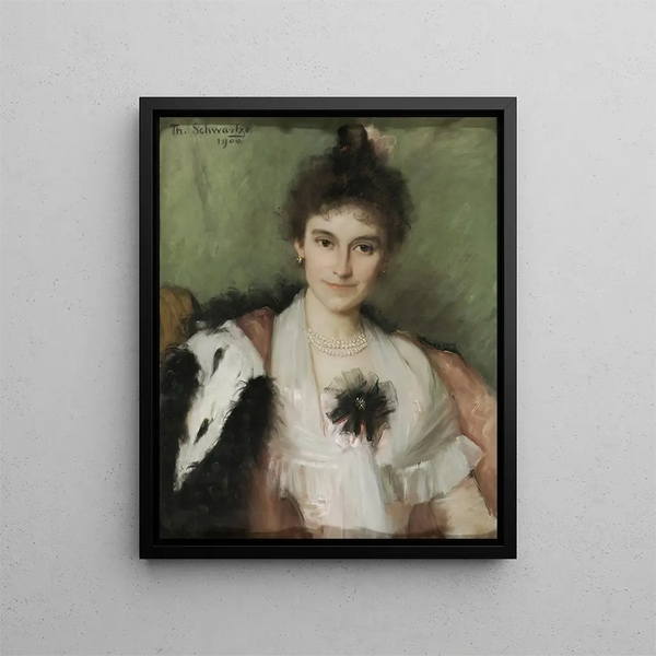 Amelia Eliza van Leeuwen 1862-1923 - Thérèse Schwartze — framed artwork on a wall