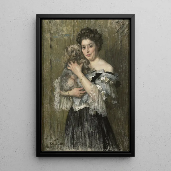 Mary Catherine Josephine Jordan 1866-1948 Wife of the painter George Hendrik Breitner - Thérèse Schwartze — framed artwork on a wall