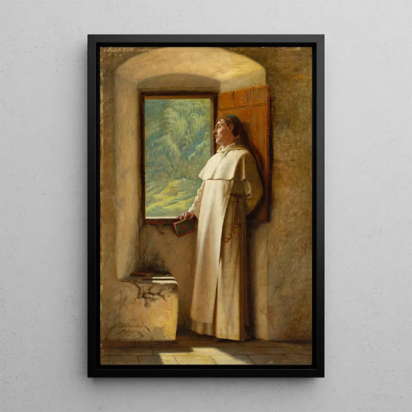 La Lumière du soleil - Thure Nicolaus Cederström — framed artwork on a wall