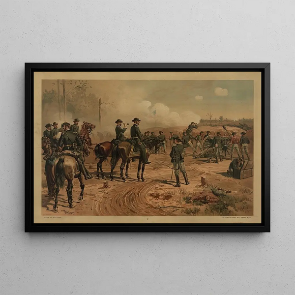 Seat of Atlanta - Thure de Thulstrup — framed artwork on a wall