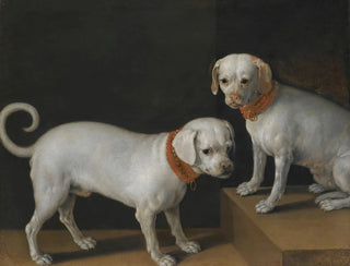 Two Dogs with Red Collars - Tiberio Titi — artwork view