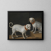Two Dogs with Red Collars - Tiberio Titi — framed artwork on a wall