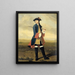 Portrait of Ludolf Backhuysen II, painter in uniform of the Dragoons - Tibout Regters — framed artwork on a wall