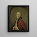 Portrait Painting of Pieter Nicolaas Rendorp, brewer of Amsterdam - Tibout Regters — framed artwork on a wall