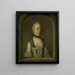 Portrait of Wilhelmina Hillegonda Schuyt, wife of Joachim Rendorp - Tibout Regters — framed artwork on a wall