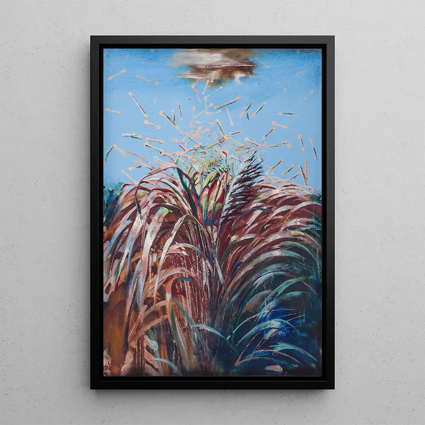 Flower in the Grass - Tiit Pääsuke — framed artwork on a wall