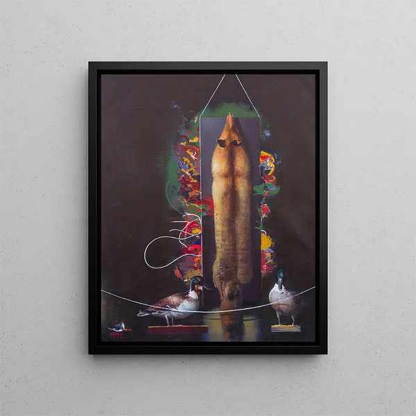 Exhibition - Tiit Pääsuke — framed artwork on a wall