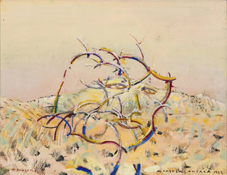 Self-portrait with a branch of maastik - Tiit Pääsuke — artwork view