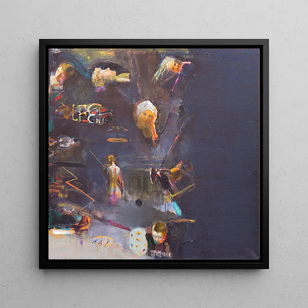 Sugupuu Painting - Tiit Psuke — framed artwork on a wall