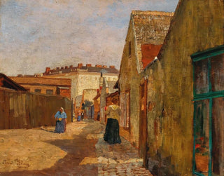 a Dead-end Street in Vienna, Erdberg - Tina Blau — artwork view