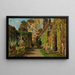 A Mediterranean Garden - Tina Blau — framed artwork on a wall