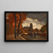 A Scene in Dordrecht - Tina Blau — framed artwork on a wall