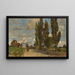 A Street in Rothenburg - Tina Blau — framed artwork on a wall