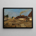 Route de village à Szolnok - Tina Blau — framed artwork on a wall