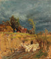 A storm is brewing over Haslau - Tina Blau — artwork view