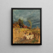 A storm is brewing over Haslau - Tina Blau — framed artwork on a wall