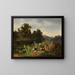By the Stream - Tina Blau — framed artwork on a wall