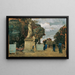 the Tuileries, gray day - Tina Blau — framed artwork on a wall