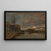 Canal near Amsterdam - Tina Blau — framed artwork on a wall