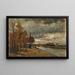 Canal in Holland - Tina Blau — framed artwork on a wall