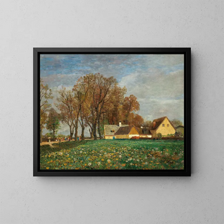 Sur la Schleiheimerstraße - Tina Blau — framed artwork on a wall