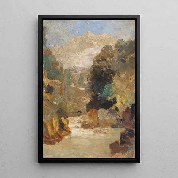 Partie de Schladming - Tina Blau — framed artwork on a wall