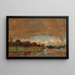 Rain and Sunlight in Dordrecht - Tina Blau — framed artwork on a wall