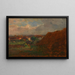 Carrière de sable avec vue sur Pötzleinsdorf - Tina Blau — framed artwork on a wall