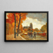 Scene in Dordrecht - Tina Blau — framed artwork on a wall