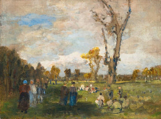 Sunday in the Gardens of the Prater - Tina Blau — artwork view