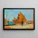 Yellow Sails - Tina Blau — framed artwork on a wall