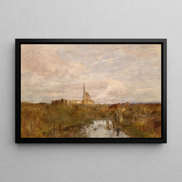 Palais égyptien, Exposition universelle de 1873, Vienne - Tina Blau — framed artwork on a wall