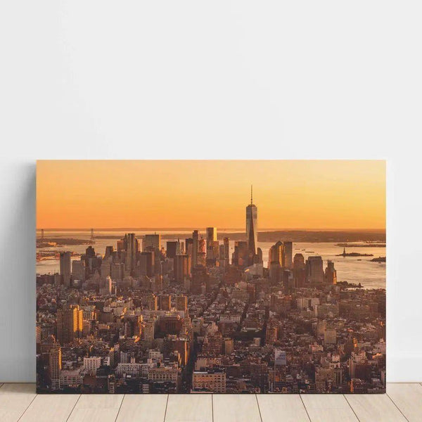Photo print of New York City - The Big Apple tinged with gold