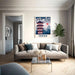 Asian Painting - Japanese Serenity — displayed in an interior
