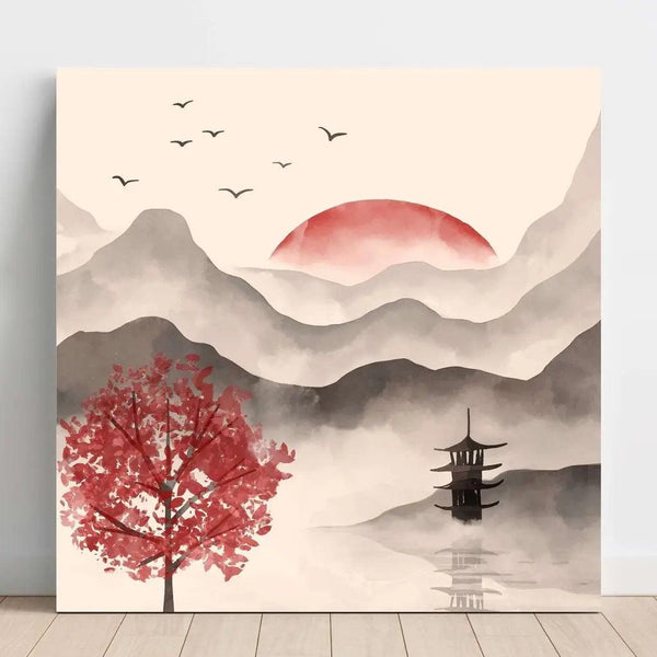 Reproduction of the painting Asian Painting - Autumn Splashes