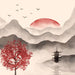 Reproduction of the painting Asian Painting - Autumn Splashes